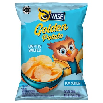 WISE Golden Potato Potato Chips, Lightly Salted