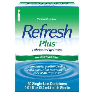 Refresh Plus Lubricant Eye Drops, Moisturizing Relief