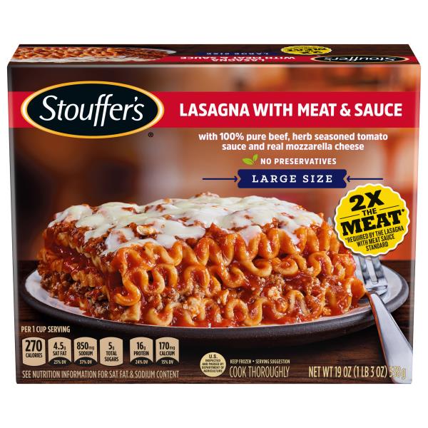 Stouffer's Lasagna with Meat & Sauce, Large Size Publix Super Markets