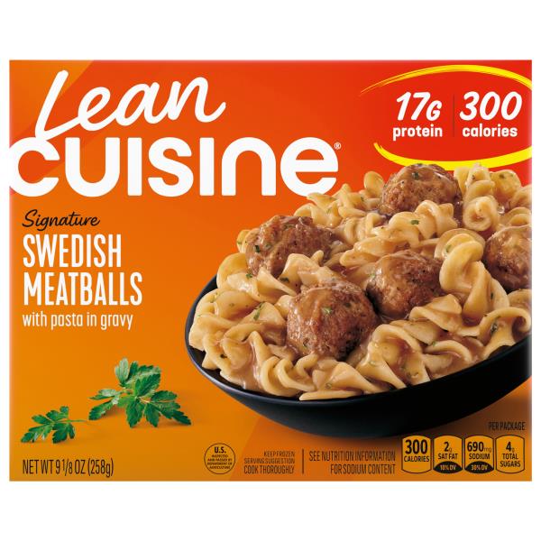 Lean Cuisine Protein Kick Swedish Meatballs, with Pasta in Gravy