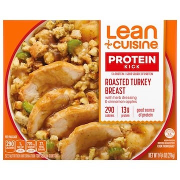 Lean Cuisine Protein Kick Roasted Turkey Breast, with Herb Dressing & Cinnamon Apples
