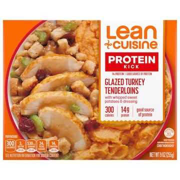 Lean Cuisine Protein Kick Turkey Tenderloins, with Whipped Sweet Potatoes & Dressing, Glazed