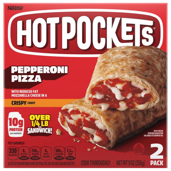 Hot Pockets Sandwiches, Pepperoni Pizza, 2 Pack Publix Super Markets