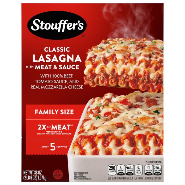Stouffer's Lasagna with Meat Sauce, Family Size Publix Super Markets
