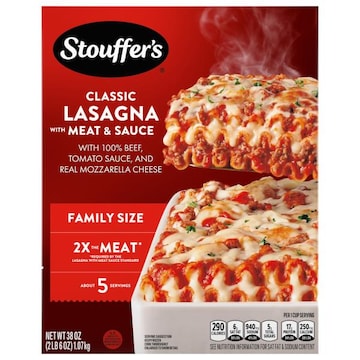 Stouffer's Lasagna, with Meat & Sauce, Classic, Family Size