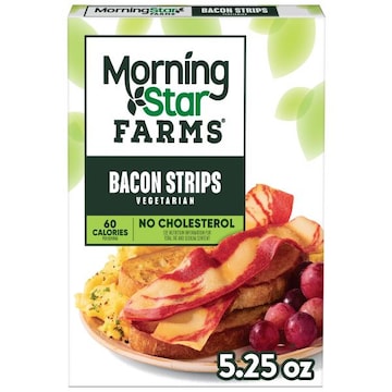 MorningStar Farms Veggie Breakfast Plant Based Bacon Strips Original, Vegetarian Meat