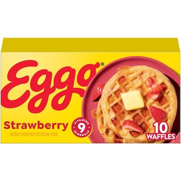 Eggo Frozen Waffles Strawberry, Frozen Breakfast