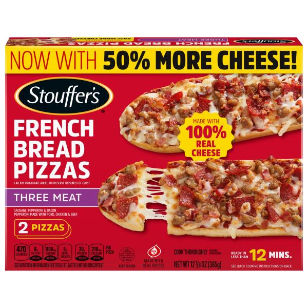 Stouffer's French Bread Pizzas, Three Meat Publix Super Markets