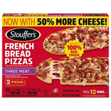 Stouffer's French Bread Pizzas, Three Meat