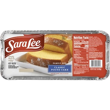 Sara Lee  Make any meal special with the taste of Pound Cake from the Kitchens of Sara Lee!™ Made with only our finest ingredients.  Made With 100% fresh, real
