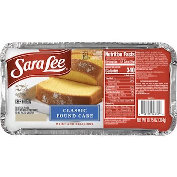 Sara Lee  Make any meal special with the taste of Pound Cake from the Kitchens of Sara Lee!™ Made with only our finest ingredients.  Made With 100% fresh, real