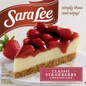 Sara Lee Classic Strawberry Cheesecake from the Kitchens of Sara Lee!™ Made with only our finest ingredients, our smooth and creamy cheesecake starts with a de