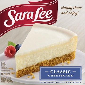 Sara Lee Classic Cheesecake from the Kitchens of Sara Lee!™ Made with only our finest ingredients, our smooth and creamy cheesecake starts with a delicious gra