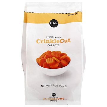 Publix Carrots, Crinkle Cut