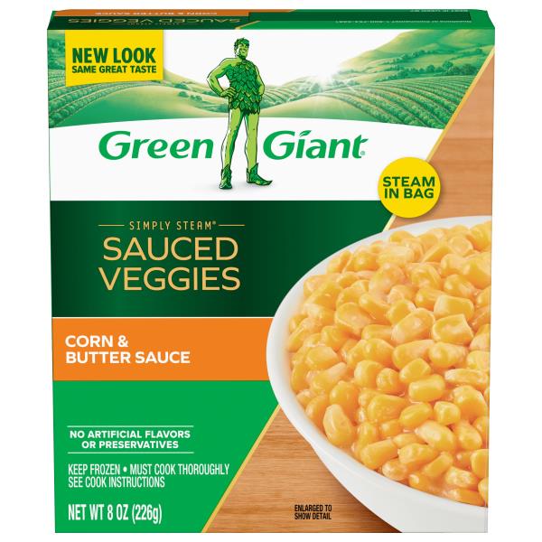 スーパージェクション★グリーンボクシン300ミリ　業務用 Green Giant Simply Steam Simply Steam Corn & Butter Sauce, Lightly