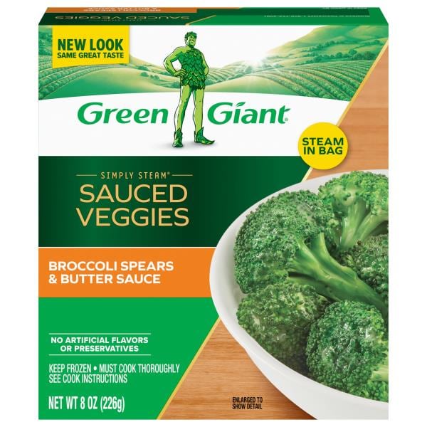 Green Giant Broccoli, Spears & Butter Sauce, Lightly Sauced