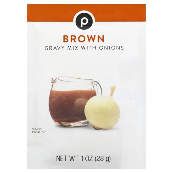 Publix Gravy Mix, with Onions, Brown Publix Super Markets