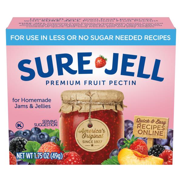 SureJell Premium Fruit Pectin for Less or No Sugar Needed Recipes