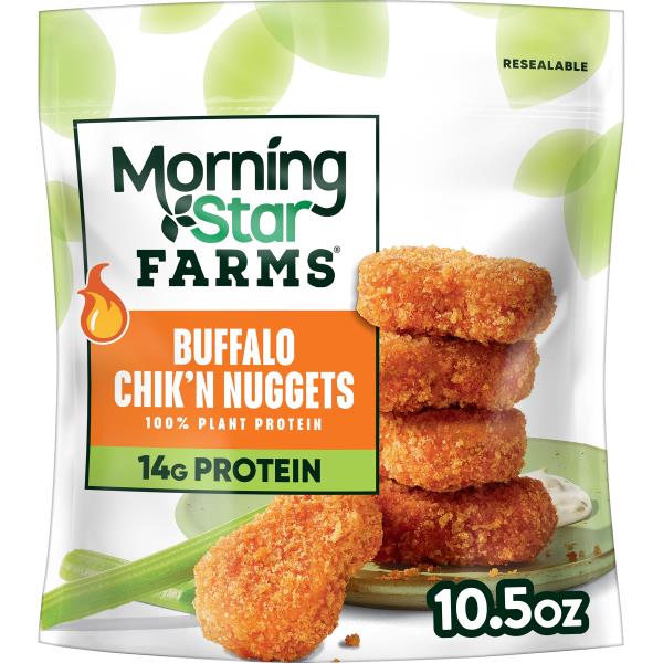 MorningStar Farms Veggitizers Plant Based Chik'n Nuggets Buffalo