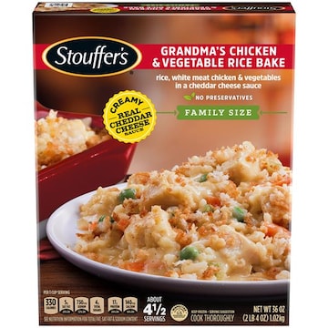 Stouffer's Grandma's Chicken & Vegetable Rice Bake, Family Size