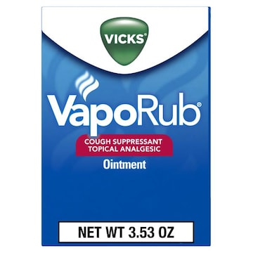 Vicks Vaporizing Decongestant Vicks VapoRub Topical Chest Rub & Analgesic Ointment, Over-the-Counter Medicine, 3.53 Oz