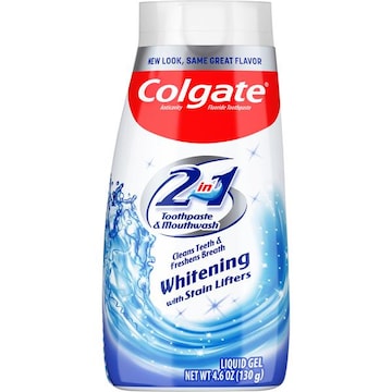 Colgate 2 in 1 Toothpaste and Mouthwash, Liquid Gel