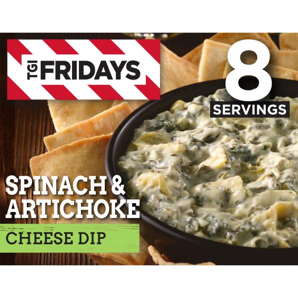 TGI Fridays Spinach & Artichoke Cheese Dip Frozen Snack | Publix Super