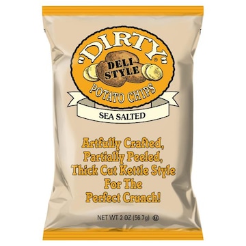 "Dirty" Potato Chips, Sea Salted