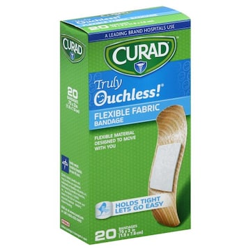 Curad Truly Ouchless! Bandages, Flexible Fabric