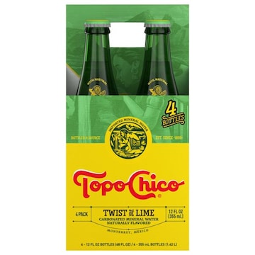 Topo Chico Mineral Water, Twist of Lime, Carbonated