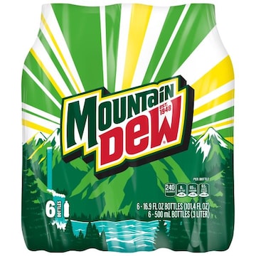 Mountain Dew Mountain Dew Soda Citrus 16.9 Fl Oz, 6 Count