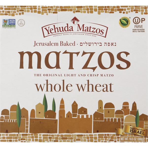 Yehuda Jerusalem Baked Matzo Thins, Whole Wheat Publix Super Markets