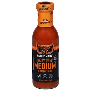 Noble Made Buffalo Sauce, Dairy-Free, Medium