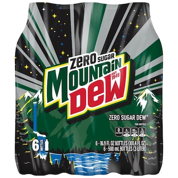 Mountain Dew Mountain Dew Zero Sugar Soda Citrus 16.9 Fl Oz, 6 Count