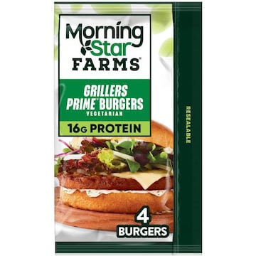 MorningStar Farms Veggie Burgers Grillers Prime, Vegetarian Meat