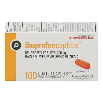 Publix Ibuprofen, 200 mg, Coated Caplets