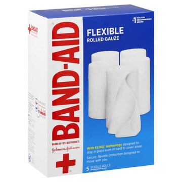 Band-Aid Rolled Gauze, Flexible