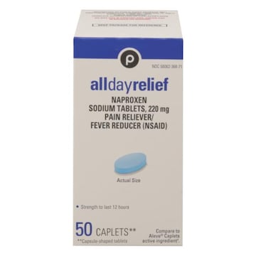 Publix Naproxen Sodium, All Day Relief, Caplets