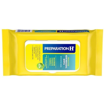 PREPARATION H Hemorrhoid Wipes with Witch Hazel for Skin Irritation Relief - 192 Count