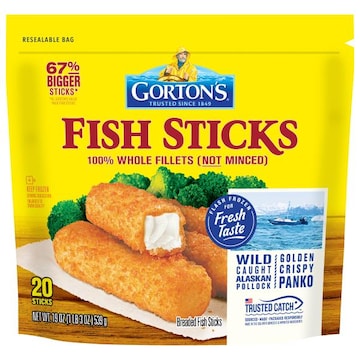 Gorton's Fish Sticks, Alaskan Pollock, Wild Caught, Our Classic