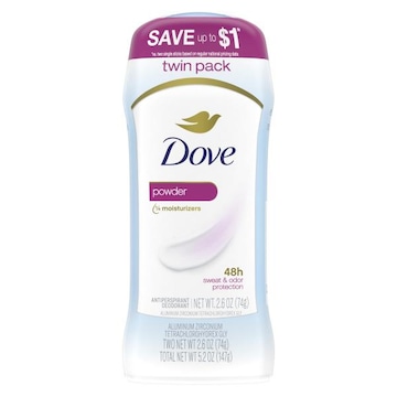 Dove Invisible Solid Antiperspirant Deodorant Stick Powder