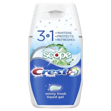 Crest Complete Plus Scope Anticavity Fluoride Minty Fresh Liquid Gel Toothpaste
