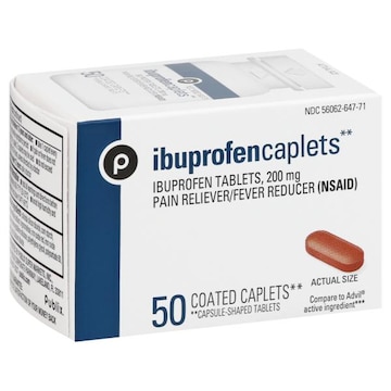 Publix Ibuprofen, 200 mg, Caplets