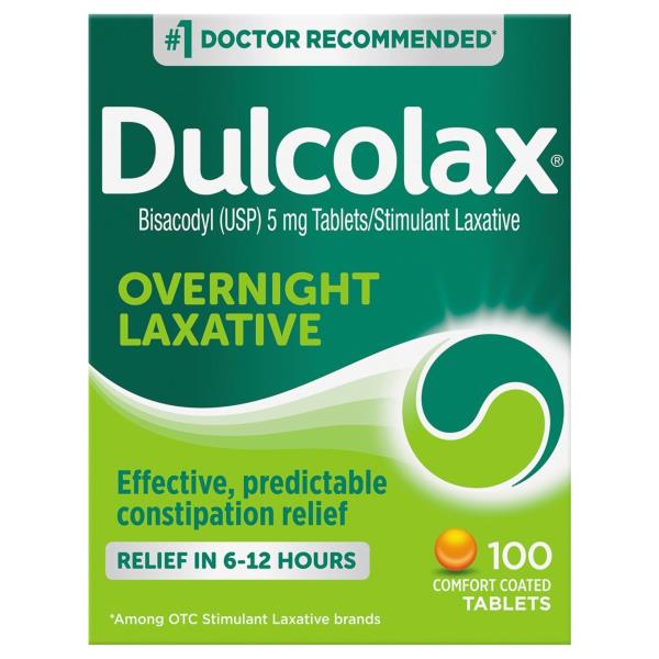 Dulcolax Laxative Overnight 5 Mg Comfort Coated Tablets Publix Super Markets