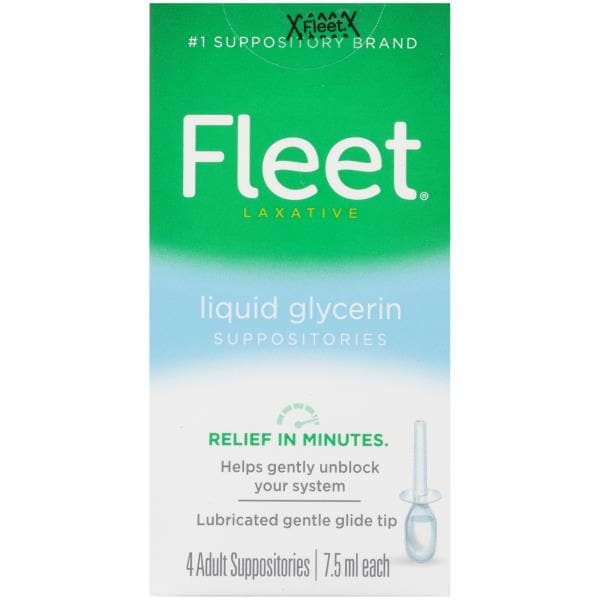 Fleet Laxative Glycerin Suppositories Adult Constipation Relief, 24 ct -  Kroger