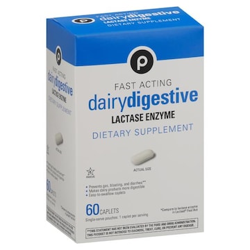 Publix Lactase Enzyme, Dairy Digestive, Fast Acting, Caplets