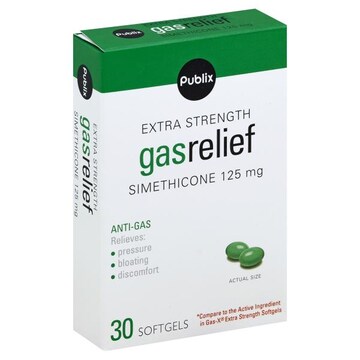 Publix Gas Relief, Extra Strength, Softgels