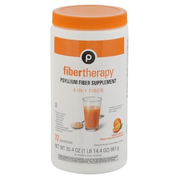 Publix Psyllium Husk Multi-Benefit, Fiber Therapy, Orange Smooth
