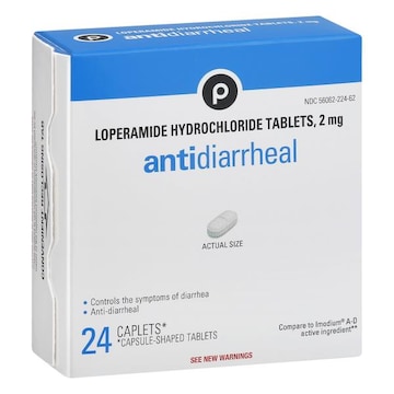 Publix Antidiarrheal, 2 mg, Caplets