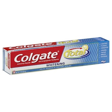 Colgate Total Toothpaste, Anticavity Fluoride and Antigingivitis, Whitening, Paste